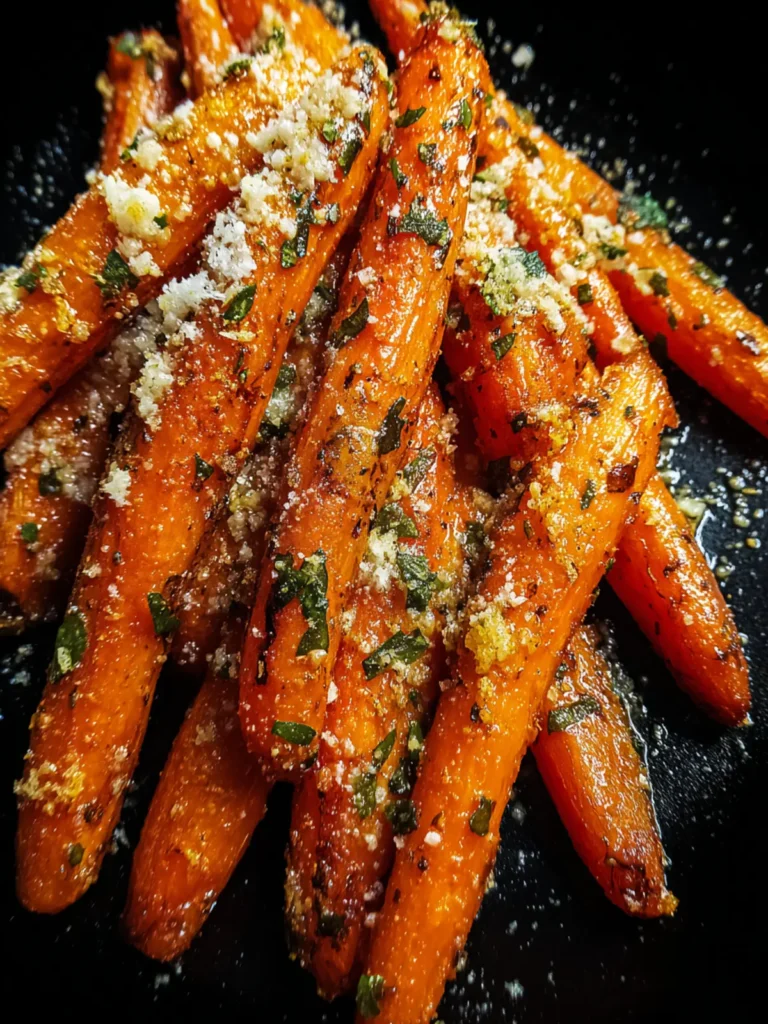 Garlic Roasted Carrots with Parmesan First Image