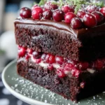 Chocolate Cranberry Cake First Image
