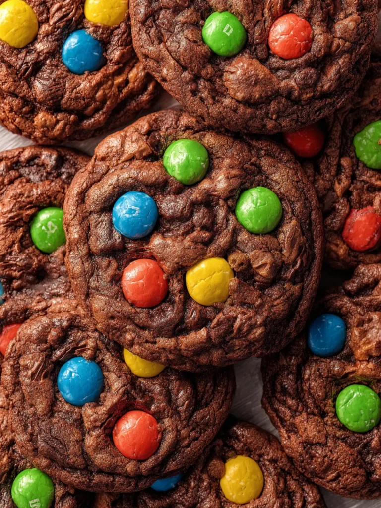 M&M Brownie Mix Cookies – The Ultimate Chewy and Colorful Dessert First Image