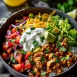 Savory Turkey Taco Bowl Recipe for Quick Weeknight Meals First Image