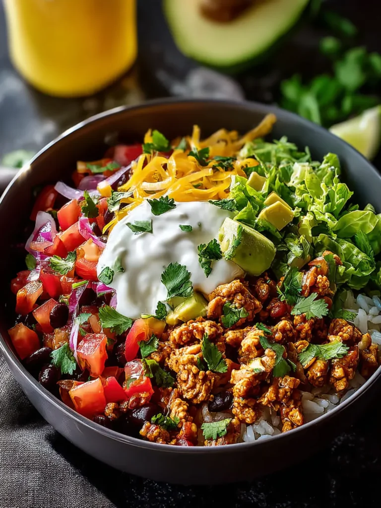 Savory Turkey Taco Bowl Recipe for Quick Weeknight Meals First Image