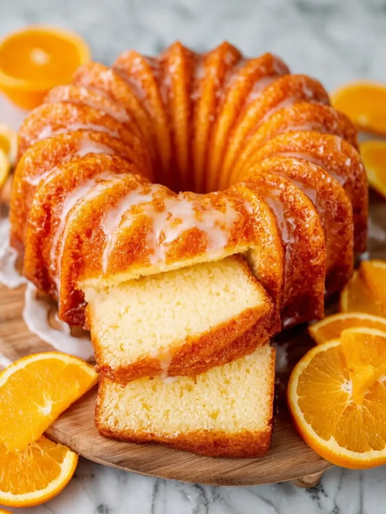 Orange Pound Cake (1-2-3-4 Cake) First Image