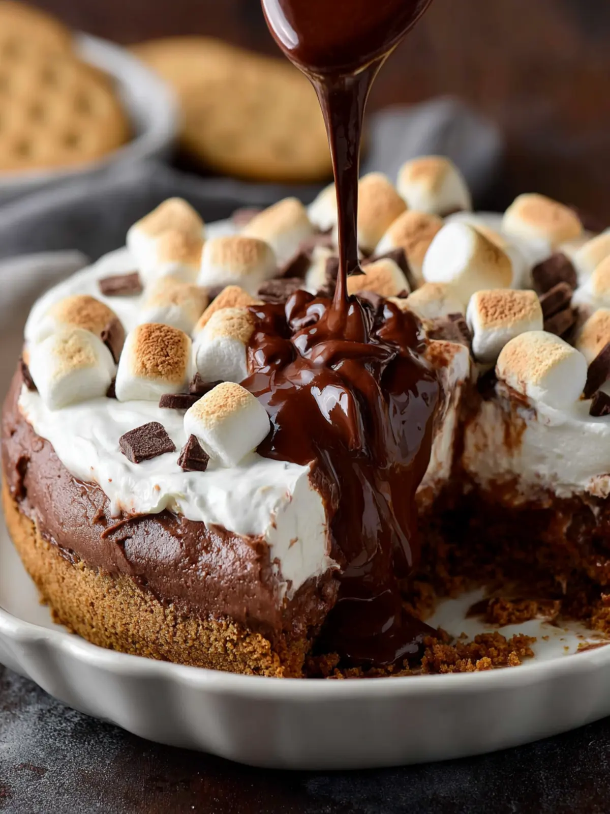 Hot Chocolate Cheesecake Dip First Image