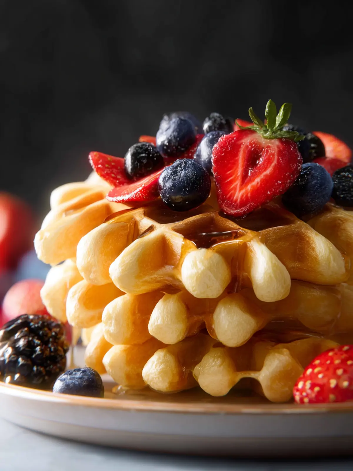 Cottage Cheese Waffles First Image