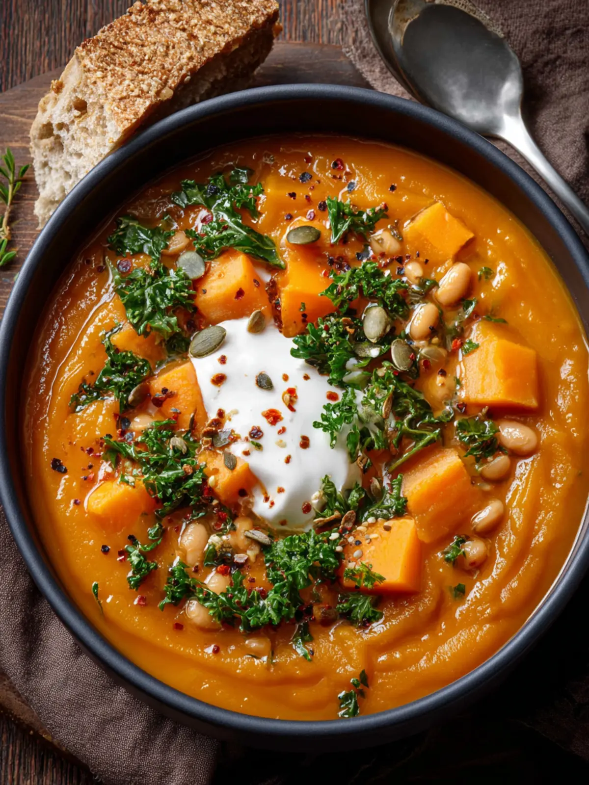 Butternut Squash and Bean Soup First Image