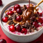 Chocolate Cherry Cheesecake Yogurt Bowl First Image