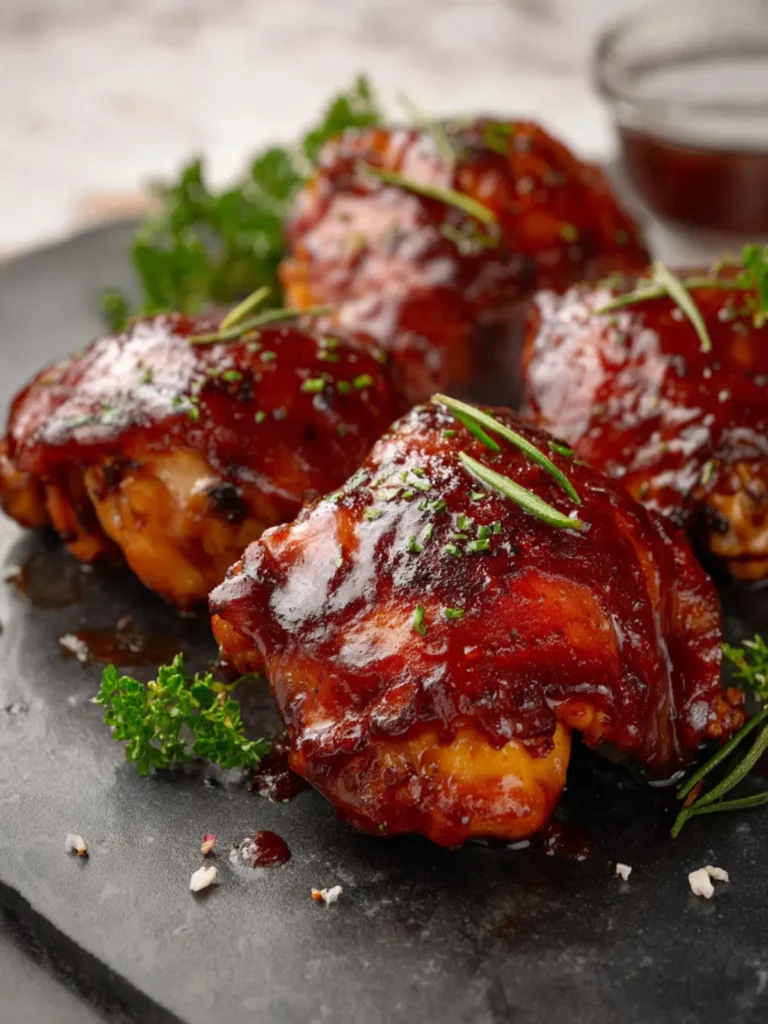 Crockpot BBQ Chicken Thighs First Image