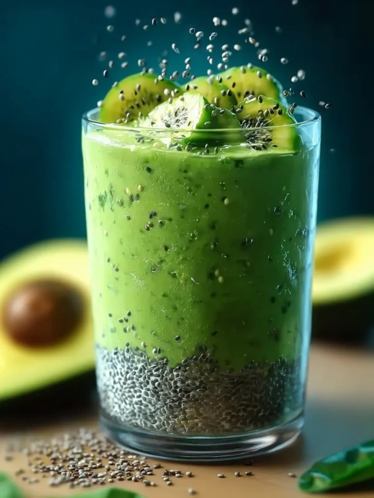 Detox Green Smoothie with Chia Seeds First Image