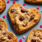 Heart Shaped Chocolate Chip Cookies First Image