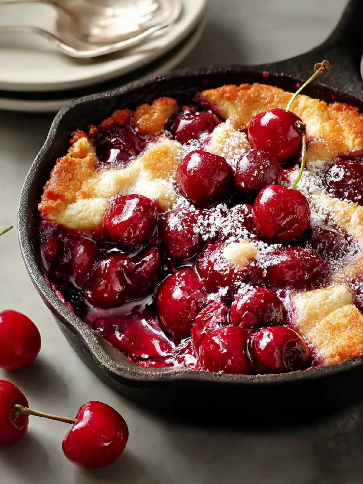 Irresistible Easy Cherry Cobbler Recipe for Summer Bliss First Image