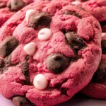 Irresistible Pink Velvet Chocolate Chip Cookies Recipe First Image