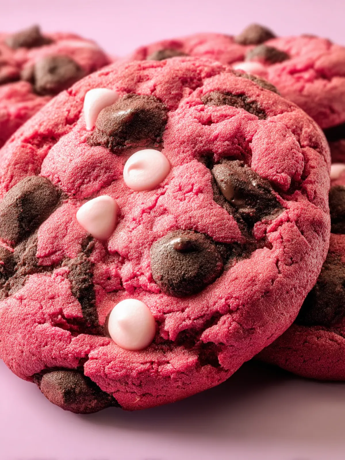 Irresistible Pink Velvet Cookies: Indulgent Chocolate Chip Bliss