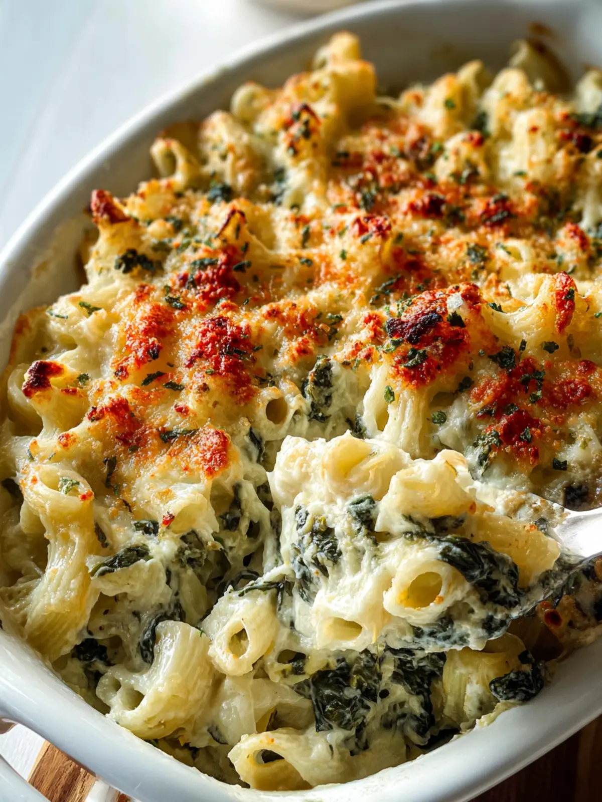 Irresistible Spinach and Artichoke Baked Pasta Recipe First Image