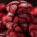 Red Velvet Crinkle Cookies First Image