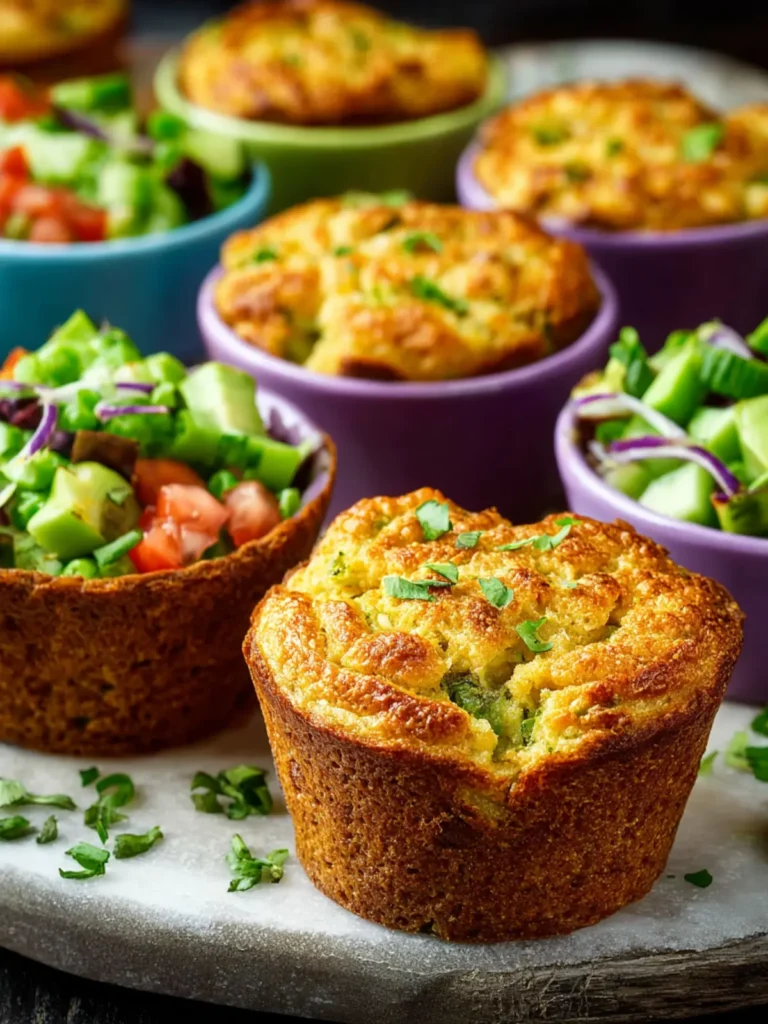 Low-Carb High-Fiber Savory Muffins First Image