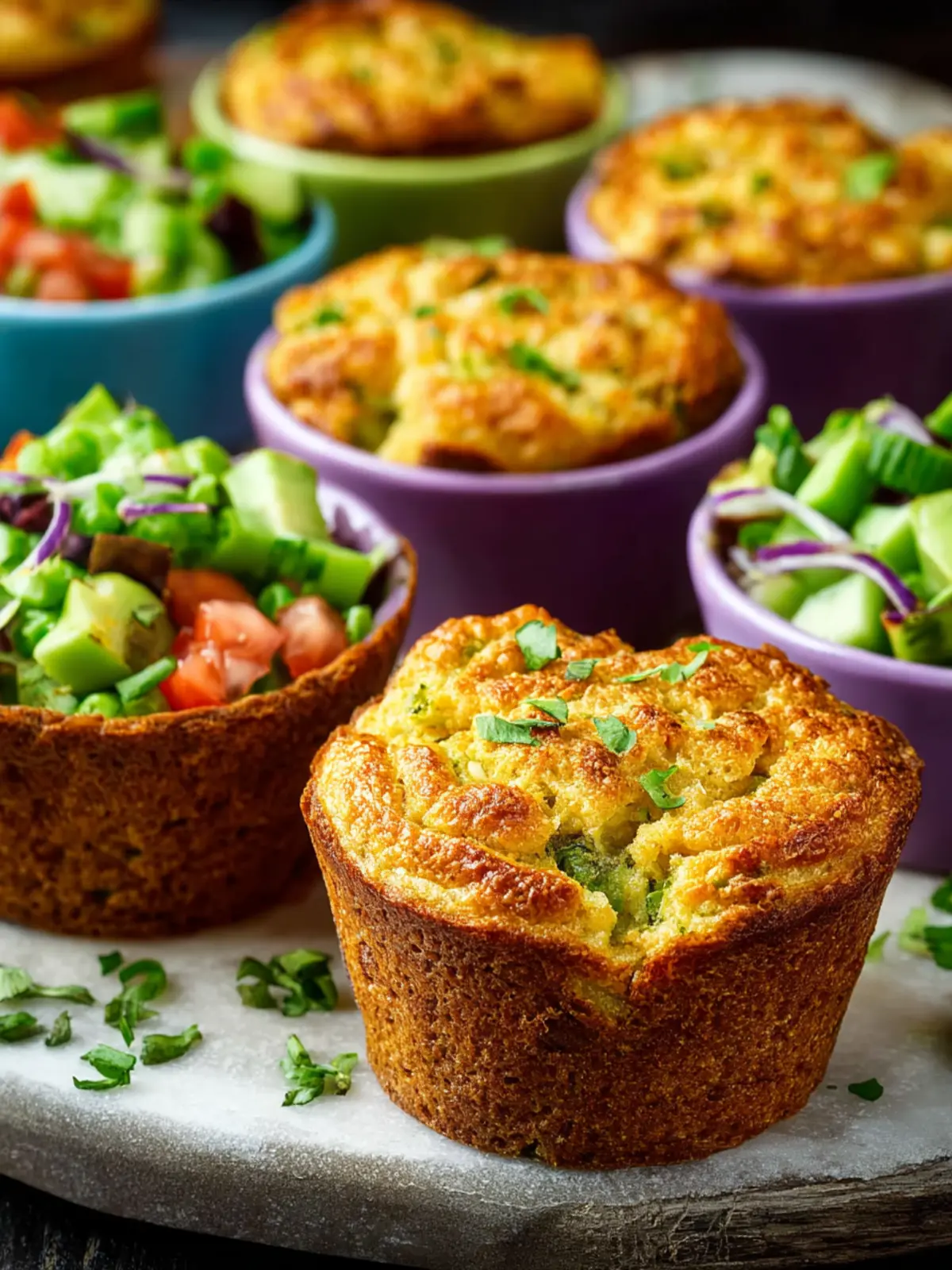 Low-Carb High-Fiber Savory Muffins First Image