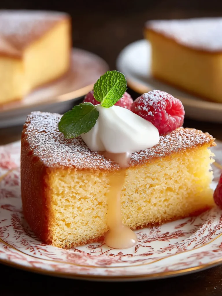 Irresistible Warm Milk Cake Recipe – A Slice of Comfort First Image