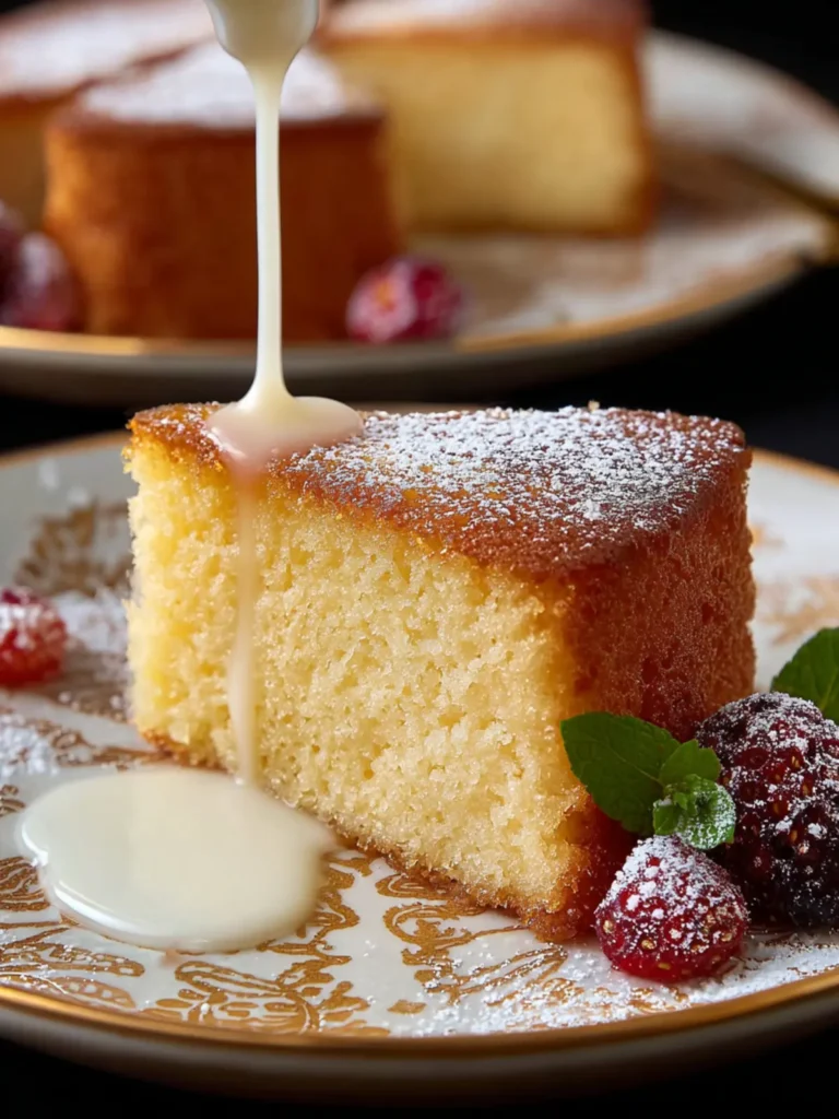 Irresistible Warm Milk Cake Recipe – A Slice of Comfort First Image