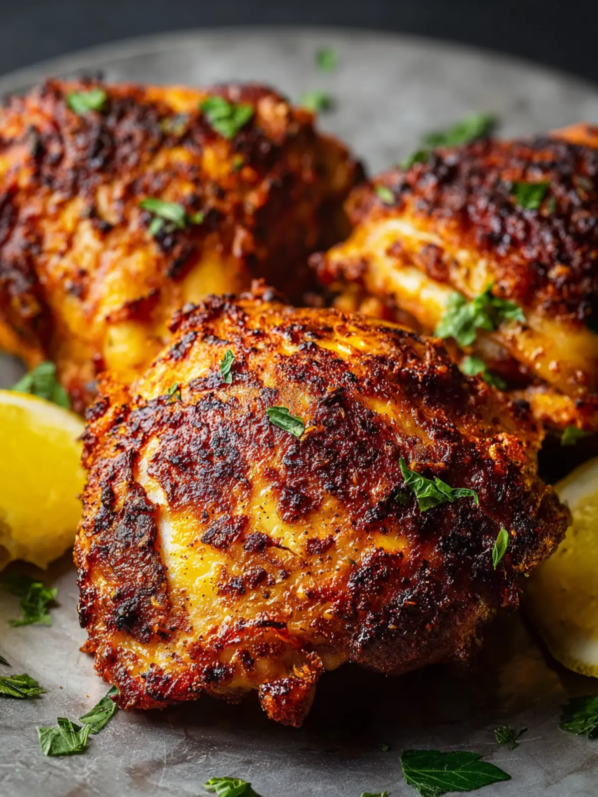Air Fryer Chicken Thighs With Crispy Skin First Image