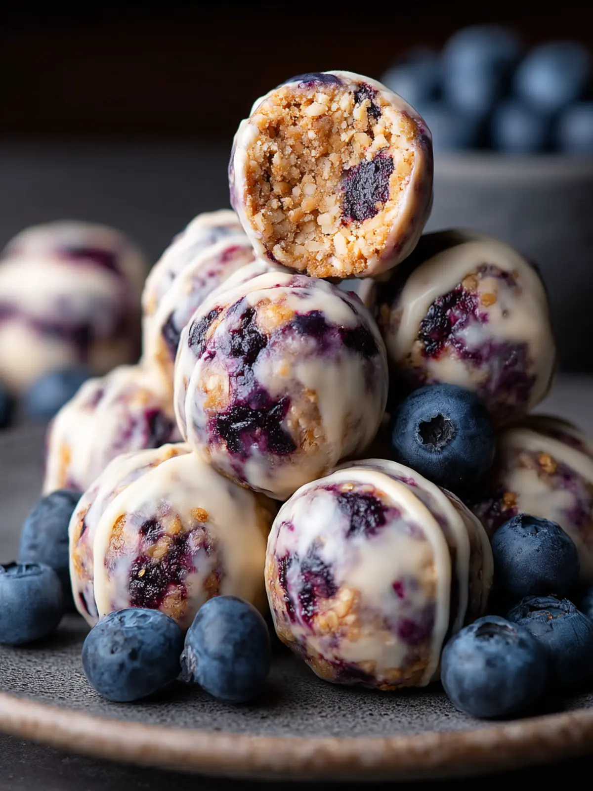 Blueberry Cheesecake Protein Bites First Image