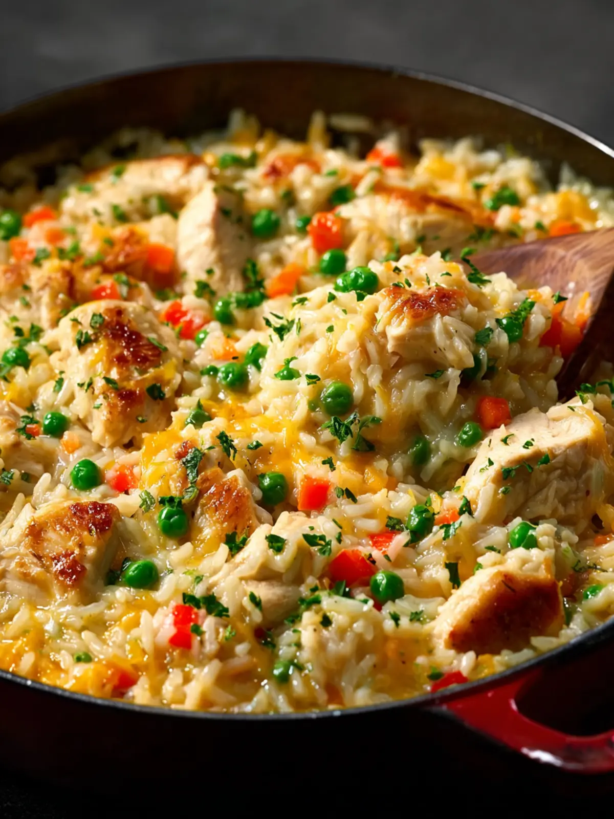 Creamy Chicken And Rice Skillet Recipe First Image