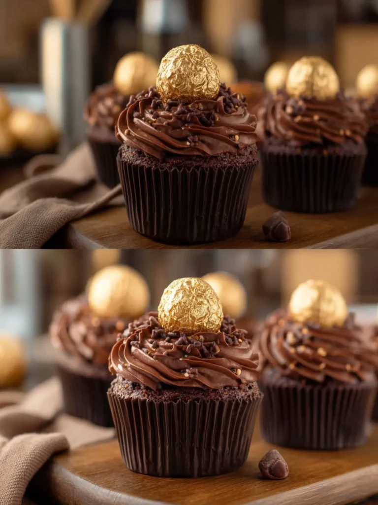 Ferrero Rocher Cupcakes: Easy Chocolate Desserts First Image