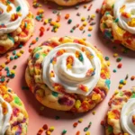 Frosted Fruity Pebbles Cookies First Image