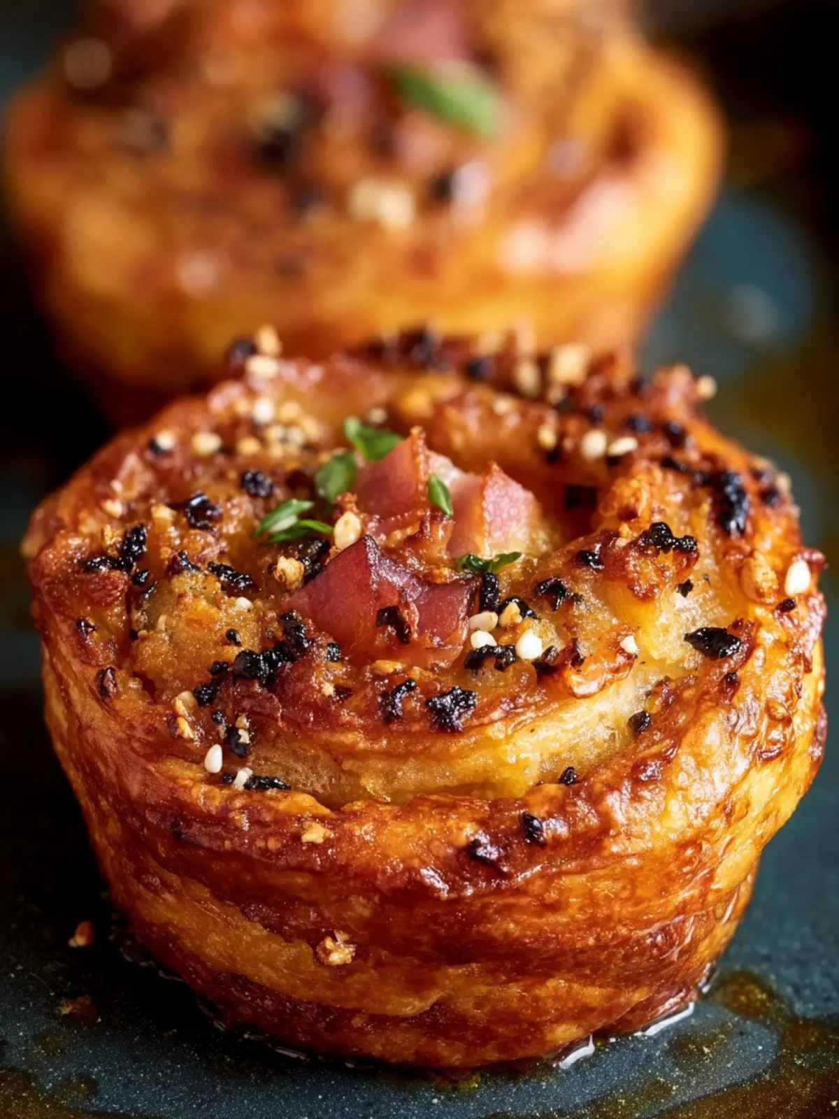 Ham and Cheese Cruffins First Image