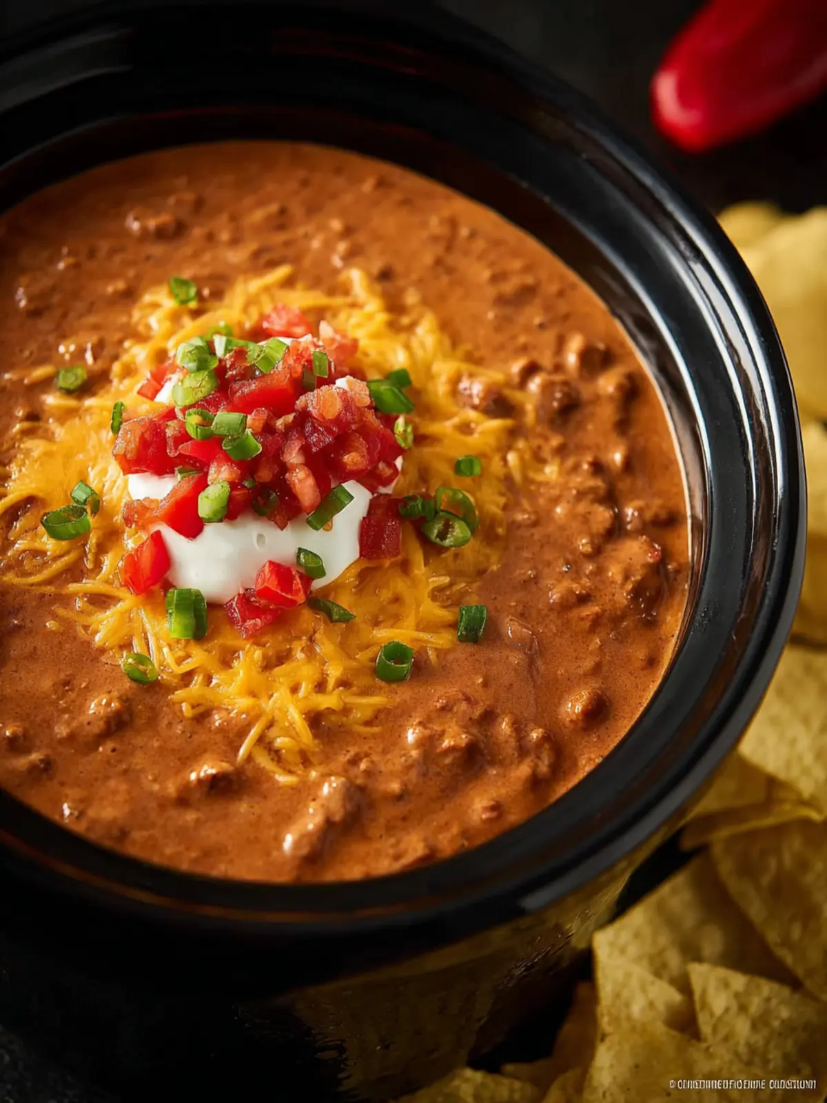 Crock Pot Chili Cheese Dip First Image