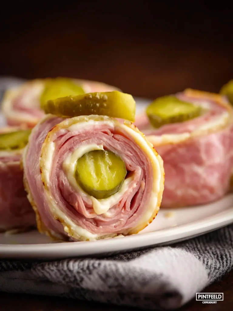Easy Ham and Pickle Roll Ups First Image