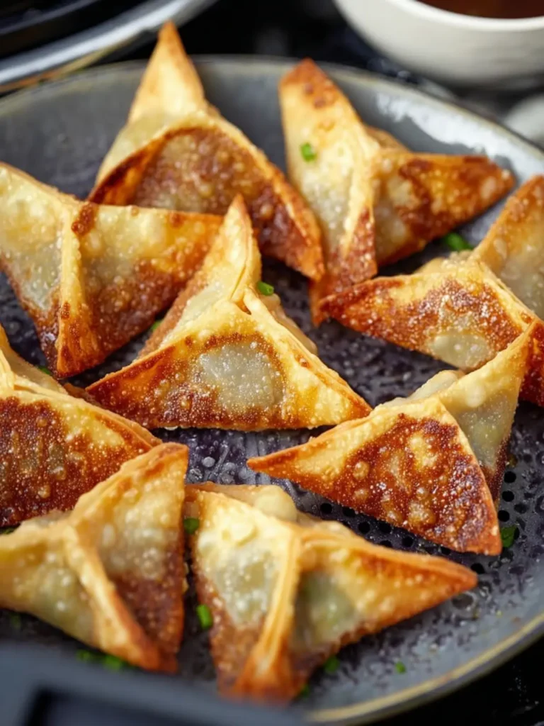 Homemade Air Fryer Won Tons First Image