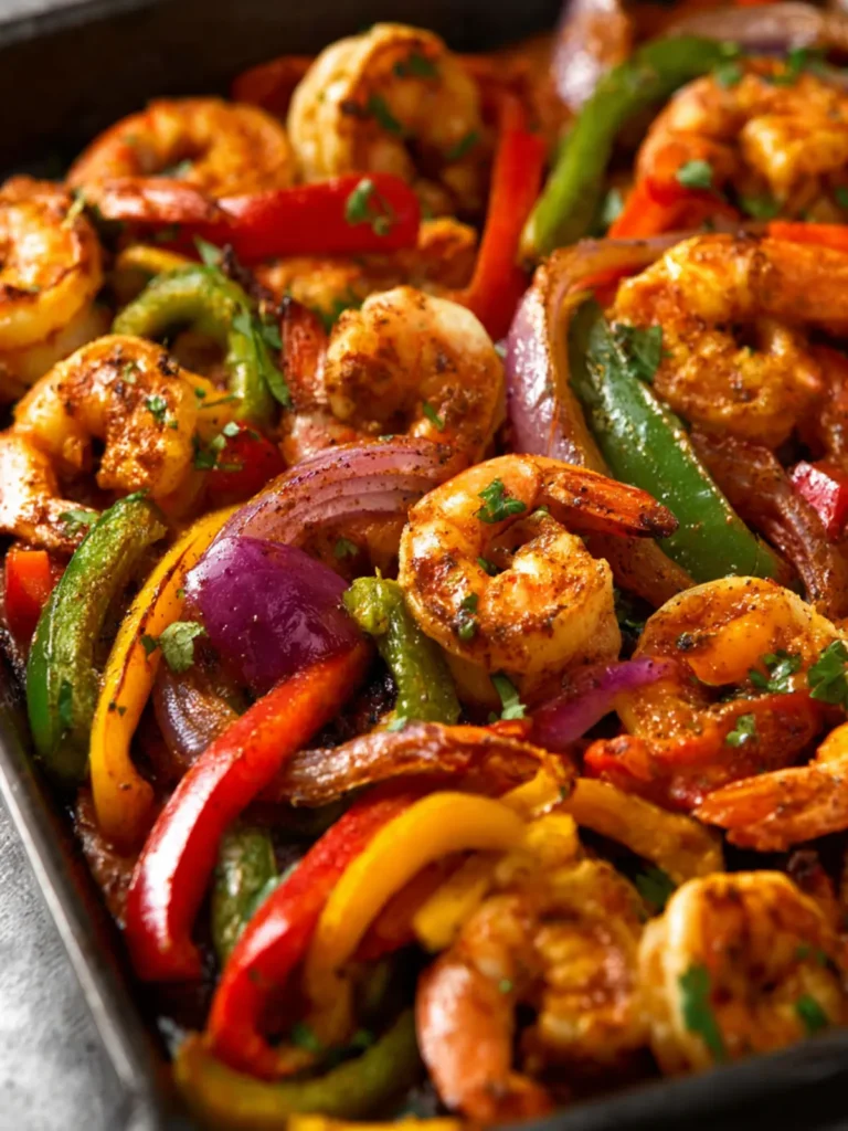 Sheet Pan Shrimp Fajitas First Image