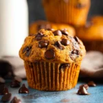 Gluten Free Chocolate Chip Pumpkin Protein Muffins First Image