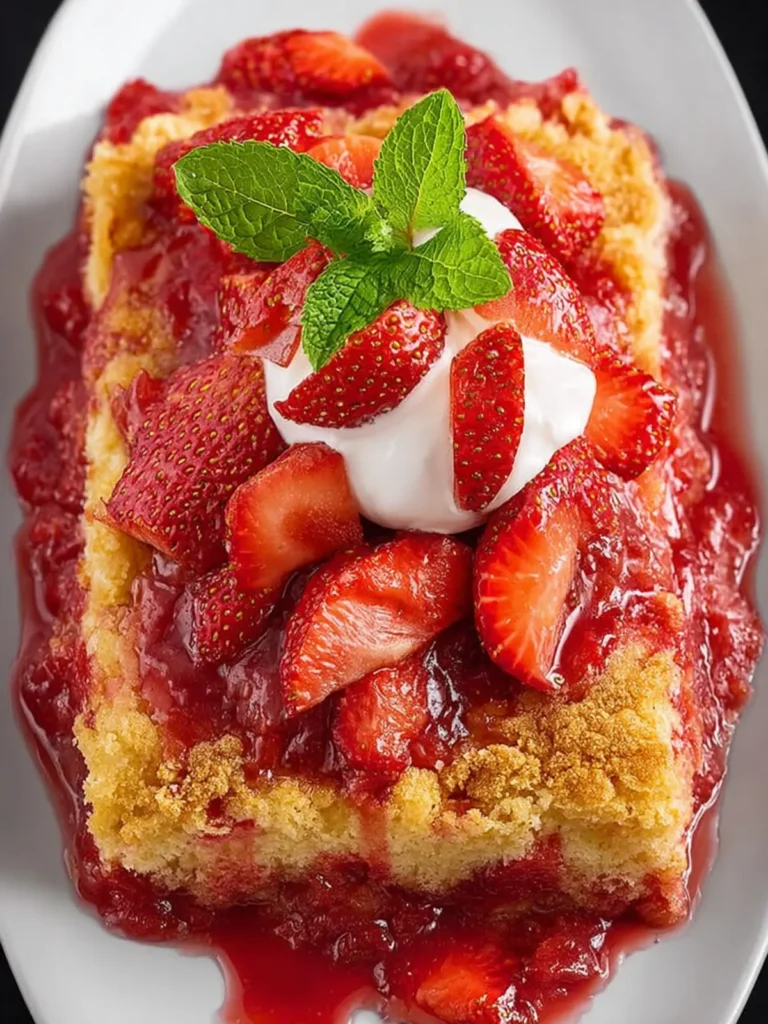 Strawberry Dump Cake First Image