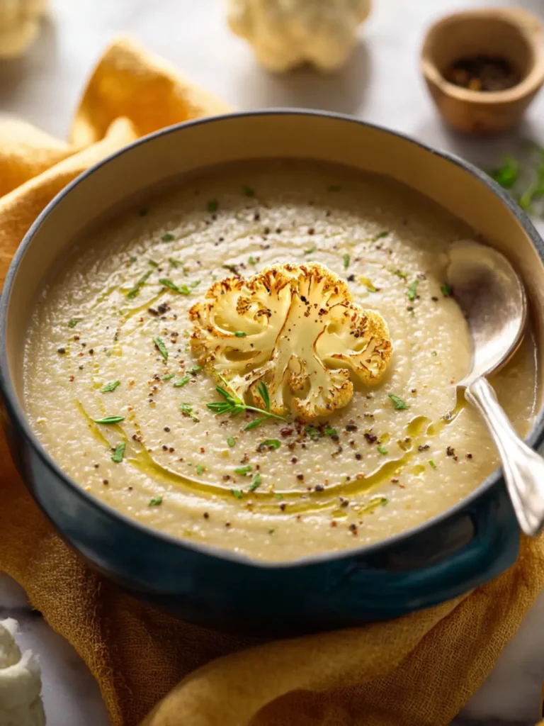 cauliflower garlic soup First Image
