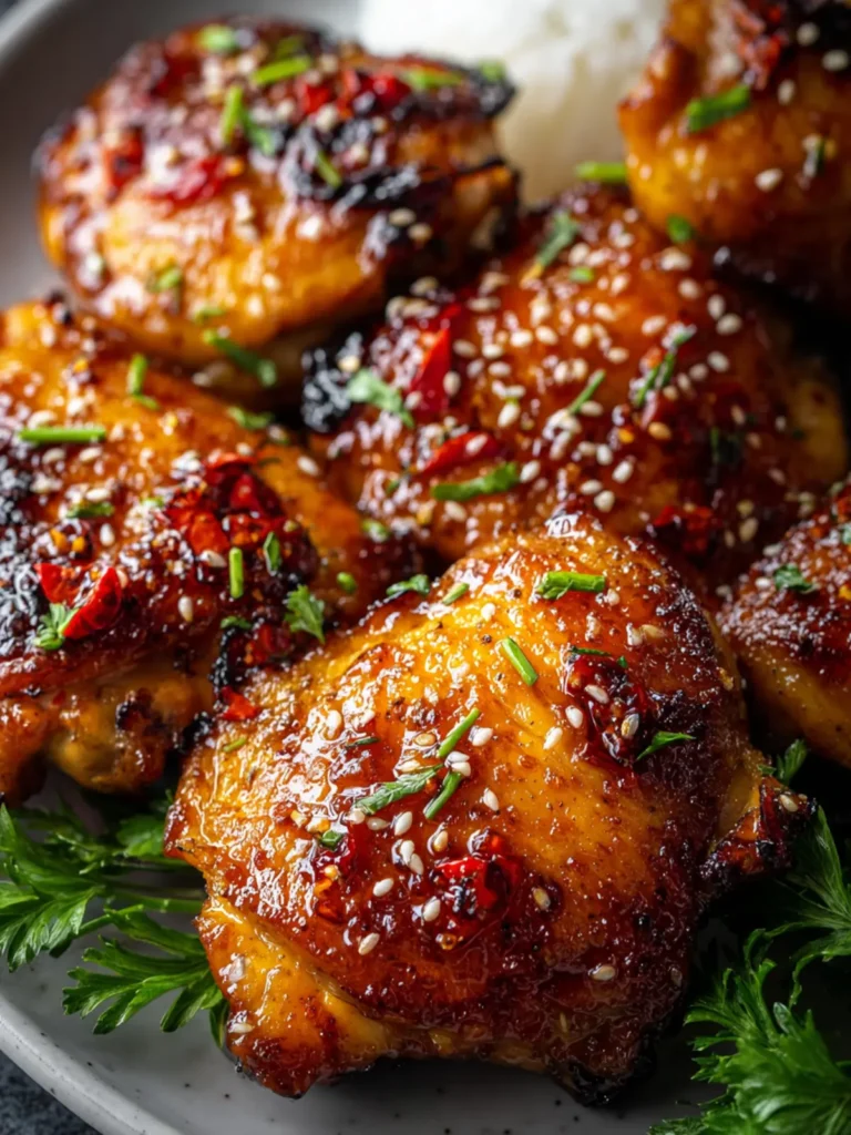 sweet chili air fryer chicken thighs First Image