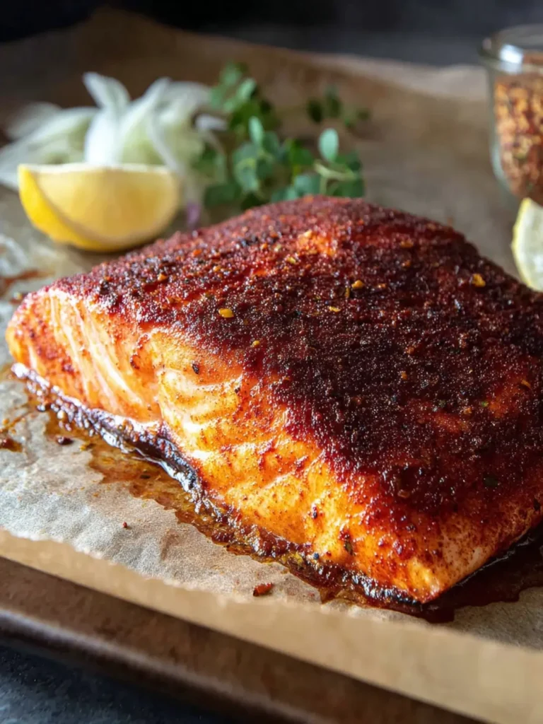 15 Minute Smoked Paprika Salmon, Oven Baked and Easy First Image