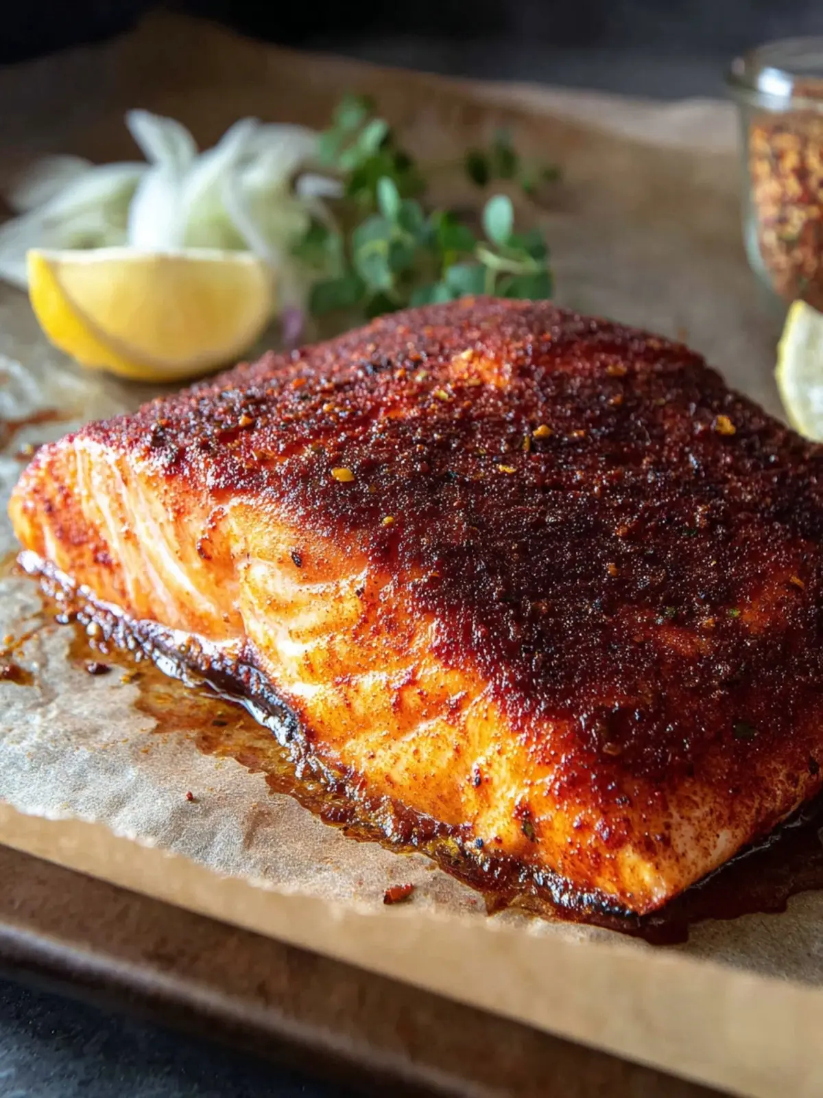 15 Minute Smoked Paprika Salmon, Oven Baked and Easy First Image